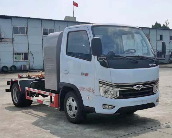 福田小卡純電動(dòng)車廂可卸式垃圾車